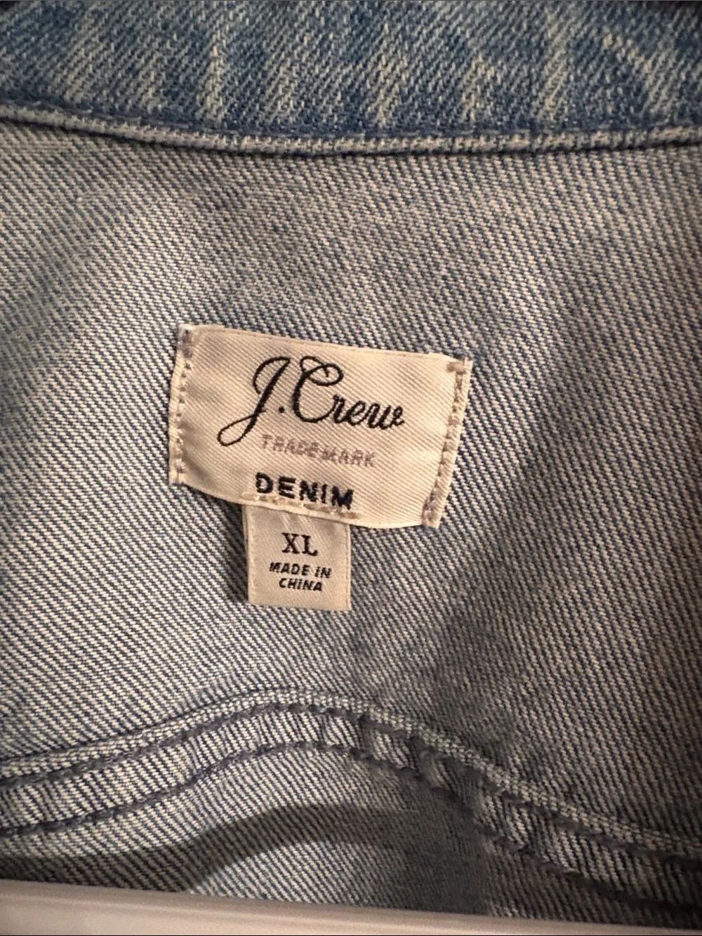 J. Crew Faded Light Blue Denim Jacket